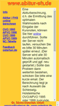 Mobile Screenshot of abitur-sh.de
